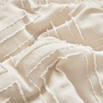 Tufted Ruffle Crib Bedding Set 3 Pieces Baby Boho Quilted Comforter with Fitted Sheet and Bed Skirt - Cute Ruffled Shabby Chic Baby Bedding Soft Blanket Design Cream White