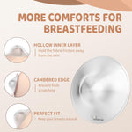 Silver Nursing Cups Nipple Shields for Breastfeeding Newborn - Original Metal Nipple Cover for Breastfeeding Essential - 999 Silver Regular