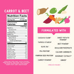 Serenity Kids 6+ Months Grain Free Puffs Toddler & Baby Snack | No Added Sugar, Gluten & Rice Free, Allergen Free | Made with Organic Cassava, Veggies, and Herbs | Carrot & Beet | 1 Count