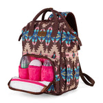 Montana West Wrangler Callie Diaper Bag Backpack with Stroller Straps Southwestern Multifunction Baby Travel Bag WG2210-9110CF