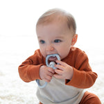 Dr. Brown's Flexees Teether, Blue Sloth, Soft 100% Silicone Baby Teether, BPA Free, 3m+, 1 Pack