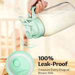32oz Breast Milk Pitcher with Lid – Leak-Proof & Airtight Glass Storage Container, Breastfeeding Essentials for Breastmilk, Wide Mouth Mason Jar Pitcher, Fast Formula Maker
