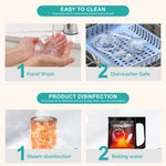 Nasal Aspirator for Baby, Portable Hand Puller Nose Sucker, Quiet Suction Easy to Operate | Reusable | Soft Silicone Nose Cleaner for Fast and Effective Relief of Nasal Congestion in Infant
