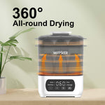 WITGER Baby Bottle Sterilizer and Dryer, Electric Steam Sterilizer for Baby Bottles, Pacifiers, and More, with Digital Controls.