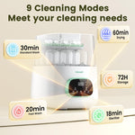 MOLWAY【Upgraded Baby Bottle Washer, Sterilizer and Dryer, All-in-One Pro Cleaning Machine for Bottles, Pump Parts & Baby Essentials, Effortless Care, Replaces Hand Washing