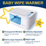 ChoserStar Baby Wipe Warmer and Dispenser Portable Heated Diaper Wipe Heater with Fast Heating, Large Capacity, and Anti-Dry Out (no Charger Block)