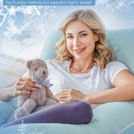 Meiz Pregnancy Pillow, Cooling Pregnancy Pillows for Sleeping, Maternity Pillow for Pregnant Women, Pregnancy Body Pillow with Cooling Jersey Cover, Green