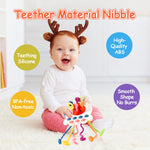 Hooku Montessori Toys for 1 Year Old, Sensory Toys for Babies, Food Grade Silicone Pull String Activity Toy, Fine Motor Toys, Baby Travel Toys, Toddler Baby Girl Boy Gifts