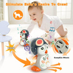 HAPTIME Penguin Toys for 1 Year Old Boy Girl, Tummy Time Toys,Musical Toys for Toddlers 1-3, One Year Old Boy Toys, Interactive Dancing Toys for 1+ Year Old, Singing Early Learning Toys for 1 2 3