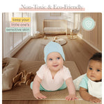 Finn + Emma - Organic Cotton Baby Hats - Soft and Gentle Baby Beanie - Newborn Cotton Hats for 0-6 Months - Newborn Caps - Crafted with Ethical Practices - Light Blue