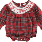 Baby Girl Christmas Outfit Velvet Bow Smocked Bubble Romper Ruffle Onesie Bodysuit Infant Fall Winter Clothes