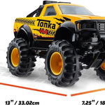 Tonka Steel Classics 4x4 Pickup Truck - Made with Steel & Sturdy Plastic, Yellow Toy Construction Truck, Boys and Girls, Kids, Toddlers, Ages 3+