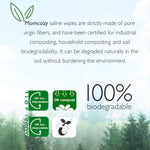 Baby Wipes, Momcozy Nose Saline Baby Wipes, Made Only With Natural Saline, No Additives, 100% Biodegradable, Unscented & Hypoallergenic for Sensitive Skin, Easy to Carry, 90 Count (Packs of 3)