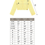 Lilax Baby Girls' Knit Long Sleeve Button Closure Bolero Cardigan Shrug (3-6 Months, Yellow)