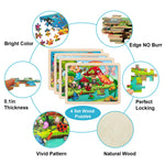 Wooden Puzzles for Kids Ages 4-6, 24 Piece Animals Puzzles for Toddlers,Jigsaw Puzzles for Kids Ages 3-5, Preschool Educational Puzzles Board Toys Gifts for Boys and Girls 3 4 5 6 Years Old