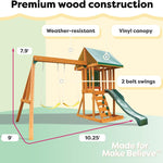 KidKraft Appleton Wooden Swing Set, (Amazon Exclusive)