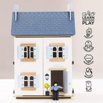 Le Toy Van - Wooden- Sky Doll House - Kids Dream House - 2 Storey with Attic - Fill with Dollhouse Accessories - Suitable for Ages 3+