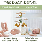 Wenqik Crib Mobile for Nursery Green Leaf Dragon Mobile Crib Forest Green Forest Shower Gift for and(Dragon)