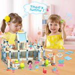 Dollox Dollhouse Creative Building Blocks, 233-Piece 3D Princess Castle Building Toy Set DIY Blocks Toys Montessori Toy Gifts for Age 5 6 7 8 Year Old