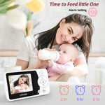 VTimes Video Baby Monitor with Camera and Audio No WiFi 2.4" Screen, Portable Baby Camera Monitor Night Vision, 1000ft Range, 2X Zoom, Ideal for Elderly Pet (NO Charging Plug)