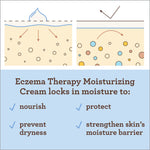 Aveeno Baby Eczema Therapy Moisturizing Cream, Natural Colloidal Oatmeal & Vitamin B5, Cream for Dry, Itchy, Irritated Skin Due to Eczema, Paraben- Steroid-Free, 12 fl. oz