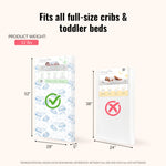 Dream On Me 5" Cozy Cloud 2-in-1 Crib and Toddler Mattress, Dual-Sided - Infants & Toddlers, Breathable & Waterproof, 75% Recycled Fiber, GREENGUARD Gold & Baby Safety Alliance Certified – Blue Cloud