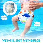 Durio Reusable Swim Diapers for Baby Toddler Newborn Washable Water Diapers for Swimming Beach Essentials 6-12 Months