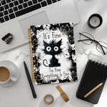 LIANGW Funny Cat Journal Notebook for Teen Girls & Women, Funny Gifts for People Who Love Cats, Cat Lover Gifts for Women Men, Cute Notebooks for School Supplies, cat notepad 5.5x8.3 Inch
