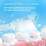 Papablic Toddler Sonic Electric Kids Toothbrush for Ages 1-3 Years, Baby Electric Toothbrush with Cute Penguin Cover and Smart LED Timer, 2 Brush Heads (Pippin)