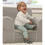 Fruit of the Loom Cozy Thermal Wrap Booties with Non-Slip Grips for Baby & Toddler Girls, Boys, Unisex - Midnight (12-18 Months)