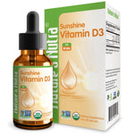Nature's Nutra Sunshine Vitamin D3 400IU, 2 Fl. Oz (60ml), Premium Baby and Infant Liquid Drops, Toddlers Kids Children Multivitamin Supplement, Non-GMO, Plant Extract