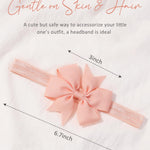 jollybows 40pcs Baby Girls Grosgrain Ribbon Hair Bows Headbands 3" Hair Band Hair Accessories for Infants Newborn Toddler