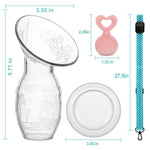 Bumblebee Manual Breast Pump with Breastfeeding Milk Saver Stopper& lid in Gift Box Food Grade Silicone bpa PVC and Phthalate Free 3.04oz/90ml