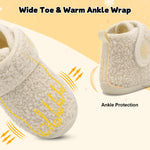 JOINFREE Toddler Slippers Boots Boys Girls Adjustable House Shoes Barefoot