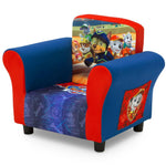 Delta Children Upholstered Chair with PAW Patrol Graphics, Wood Frame, Plush Foam Padding, Side Pockets, for Toddlers and Kids