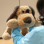 Floppy Stuffed Dog Puppy Plush Toy, Huggable Beagle Labrador Retriever Stuffed Animal Dogs for Kids Girls Boys Baby Birthday Gift, 20 inch, Brown