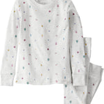 little planet by carter's Girl 2-piece Pajamas made with Organic Cotton, Icon Print, 3T