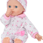Gift Boutique - 12 Inch Soft Body Baby Doll in Gift Box, Baby Doll with Bottle and Pacifier, Blanket and Pink Floral Clothes