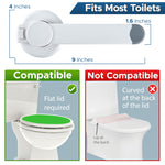 Toilet Locks Baby Proof (2-Pack) Ideal Baby Proof Toilet Lid Lock with Arm – No Tools Needed Easy Installation with 3M Adhesive – Top Safety Toilet Seat Lock – Fits Most Toilets, White