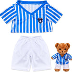 2 Pcs PJ's Bear Clothes Outfit, Fit Most 12-16 Inch Bears Stuffed Clothes Pajamas Plushy for Stuffed , Pre Kindergarten Toys(Pink,Pajamas)