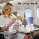 MOMFANN Breastmilk Storage Bottle 4 Pack, 10oz Milk Storage Bottle – Wide-Neck Fit for Most Nipples, Leak-Proof, BPA-Free, for Fridge & Travel