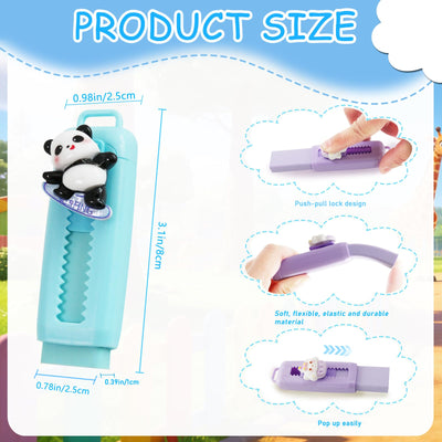 24 Pcs Cute Retractable Eraser for Pencils | Kawaii School Supplies Erasers| Back to Schools Essentials|Cute Erasers Supplies| Easter Basket Stuffers| Perfect Back to School Gifts & Party Favors