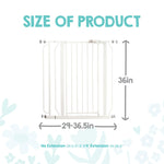 Regalo Extra Tall Baby Gate for Doorways & Bottom of Stairs, Pressure Mount for Babies, Toddlers & Pets, Tested & Safe for 30 Years, American Designed, White