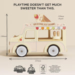 Le Toy Van - Wooden Doll House Dolly Ice Cream Van Play Set for Dolls Houses | Daisylane Dolls House Furniture Sets - Suitable for Ages 3+