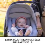 Evenflo Revolve180 LiteMax NXT Rotational Infant Car Seat with SensorySoothe (Agate Purple)