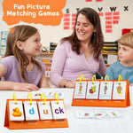 Alened Phonics Flash Cards Sentence Building for Kids, Learn to Read Sight Words Phonics Flashcads, Special Education Homeschool Classroom Supplies