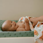 Little Unicorn Premium Cotton Swaddle Baby Blanket | Breathable Fabric | for swaddling, Play, Nursing & More (Georgia Peach)