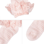 Boonbery Baby Girl Socks Lace Ruffle Socks 2/3/6 Pairs Eyelet Ankle Dress Sock for Newborn Infant Toddler 0-1/1-3/3-5 Years
