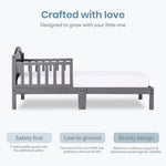 Dream On Me Sydney Toddler Bed in Steel Grey, Greenguard Gold Certified