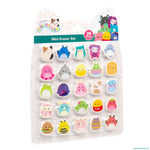 Original Squishmallows Mini Eraser Set, 25 Small Squishmallows Erasers, Cute School Supplies, Cute Stationery Supplies, Fun Office Supplies, Kids Journal Accessories, Sketch Journal Stationery